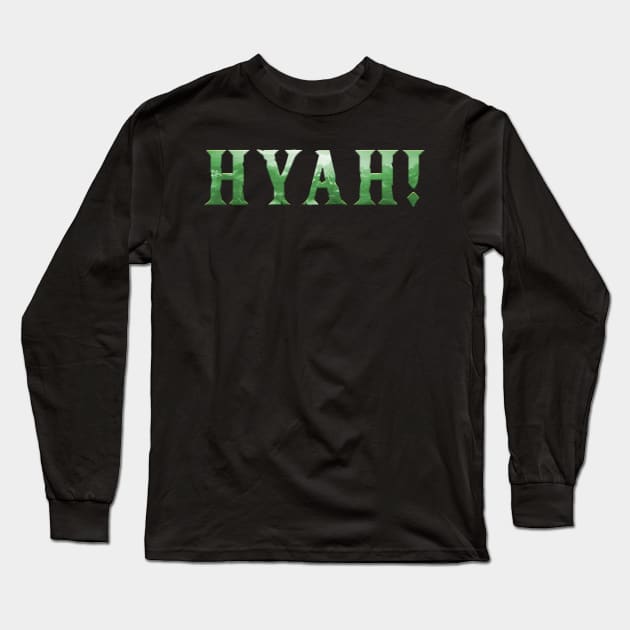 Hyah! Long Sleeve T-Shirt by Sterling_Arts_Design